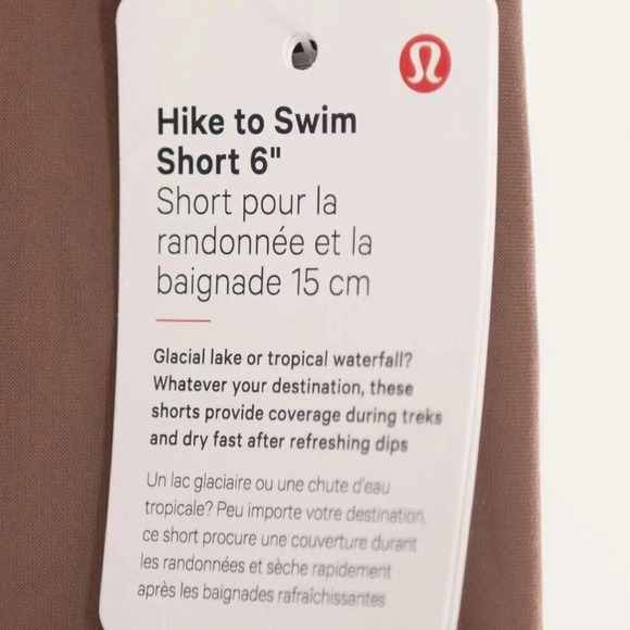 Lululemon Hike to Swim Short 6" Charged Indigo / Dark Oxide / 4 NWT - Picture 6 of 12